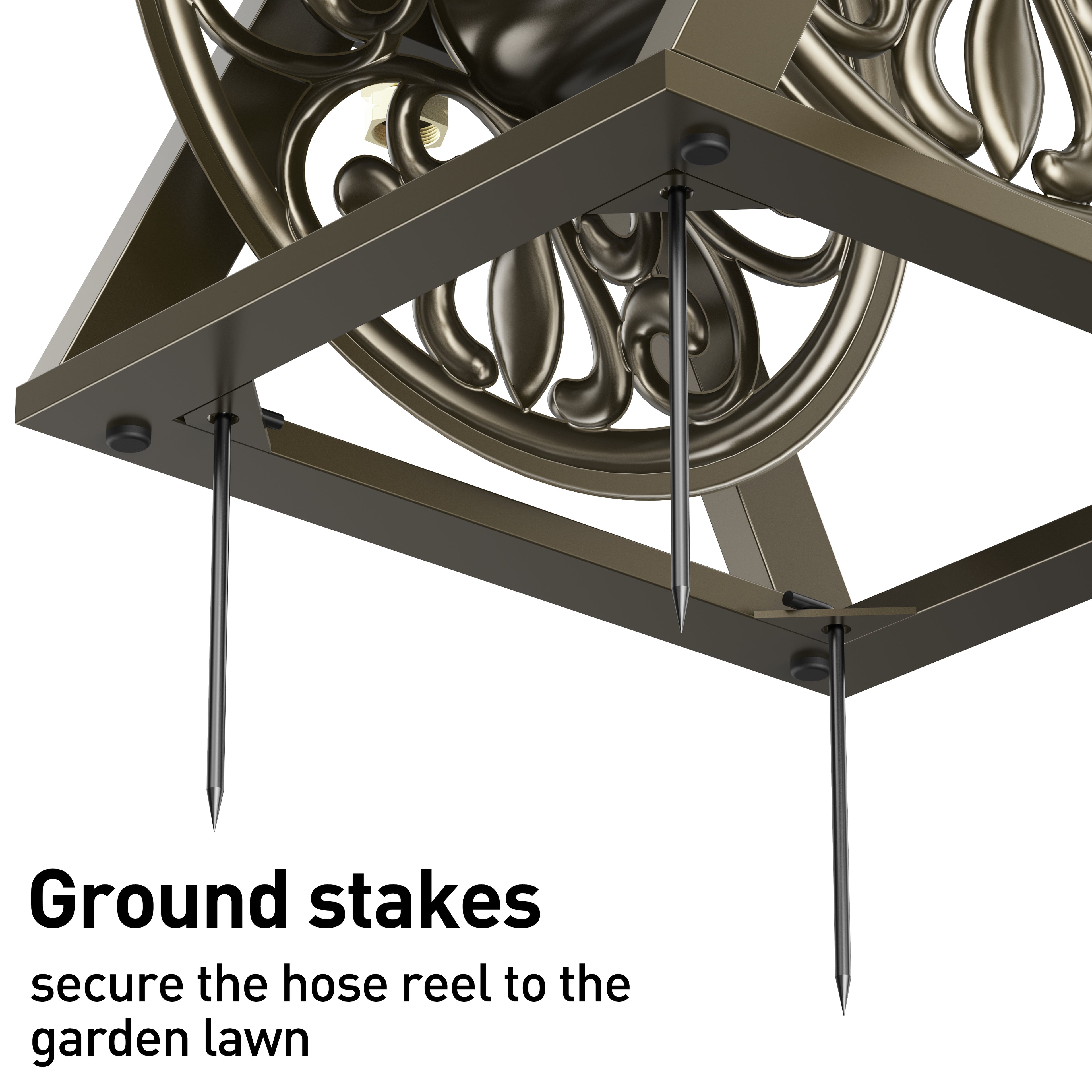 DualMount™ Decorative Garden Hose Reel