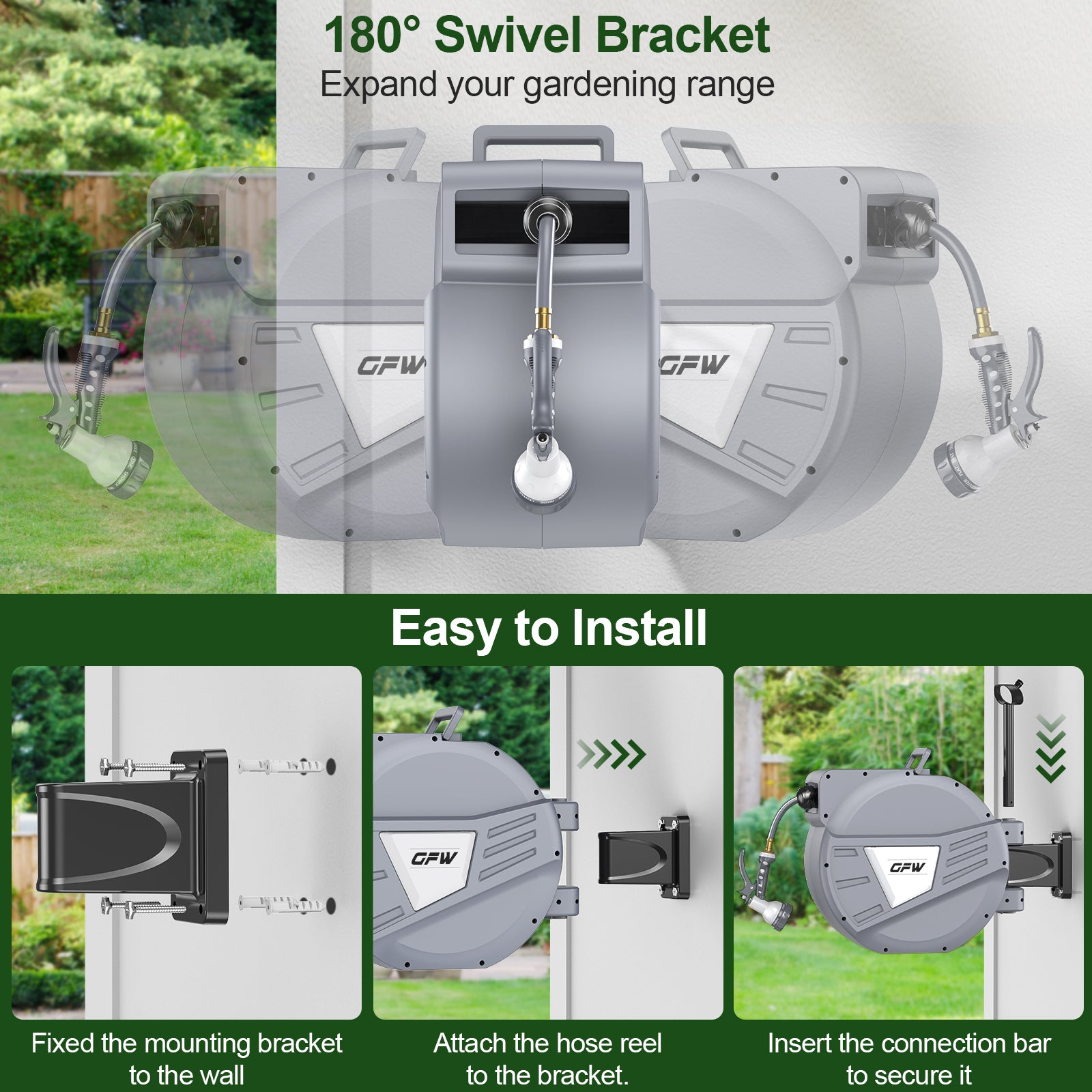 FlexRetract™ Retractable Hose Reel