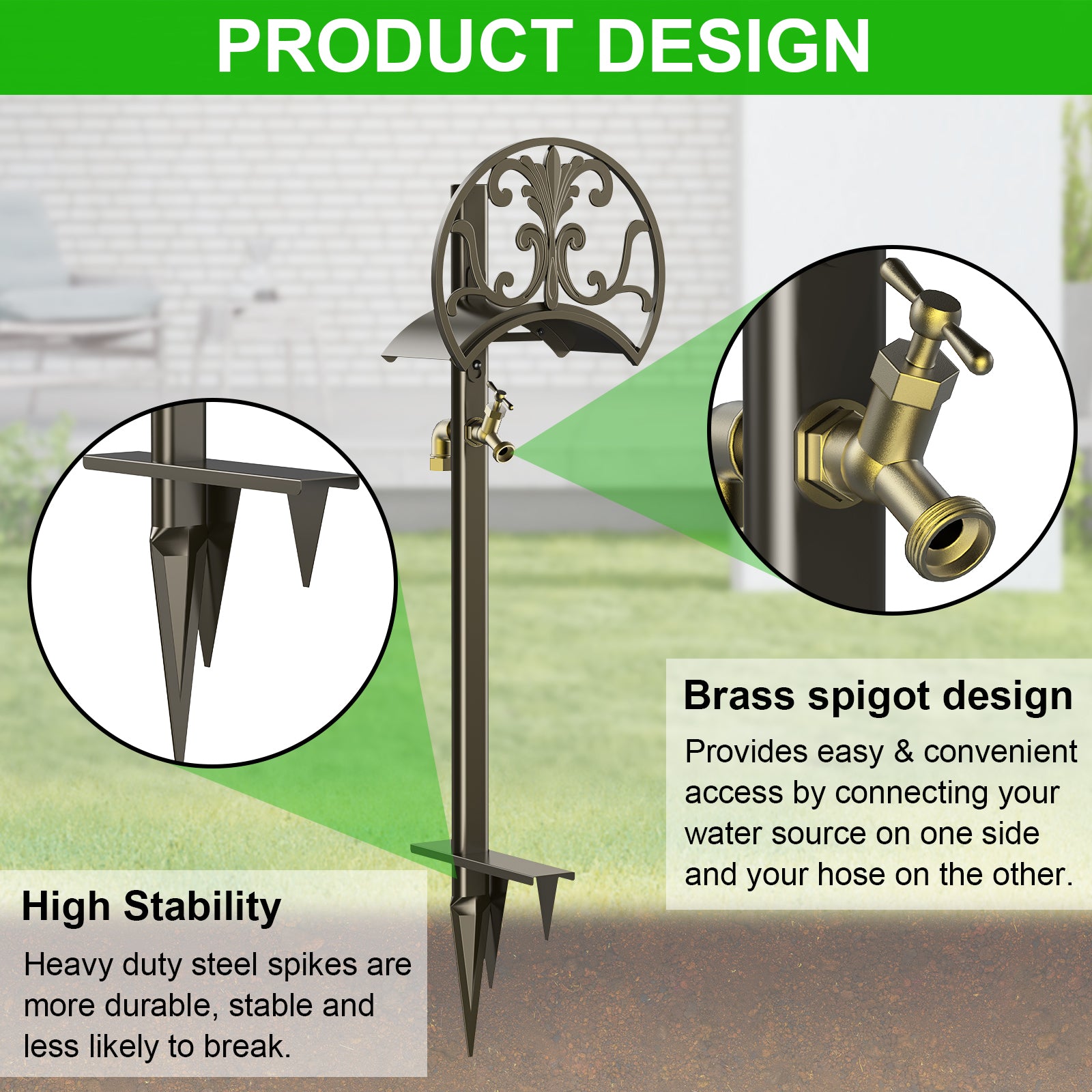 GroundRoot™ Flex Hose Stand