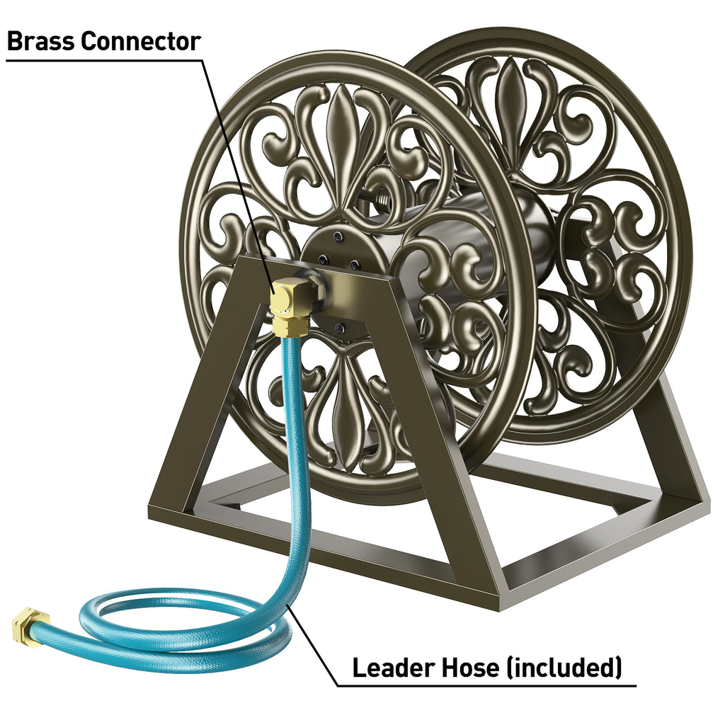 DualMount™ Decorative Garden Hose Reel